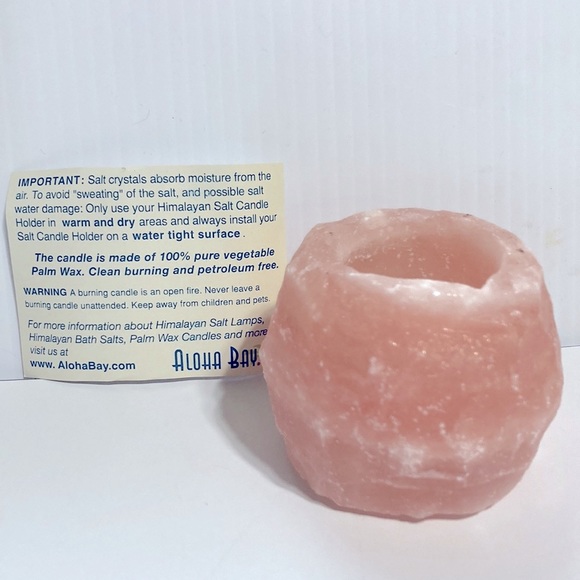 Himalayan Salt Crystal Rock Tealight Candleholder 1.6 oz - Picture 3 of 15
